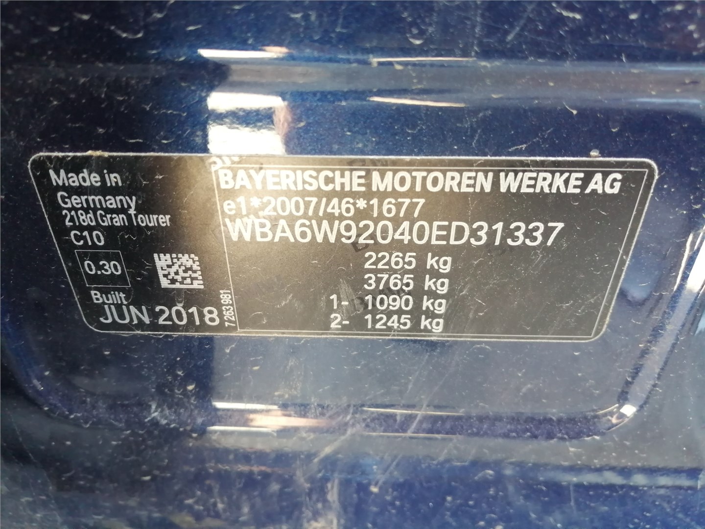 5119285380 Зеркало салона BMW 2 F46 Gran Tourer 2014-2018 2018