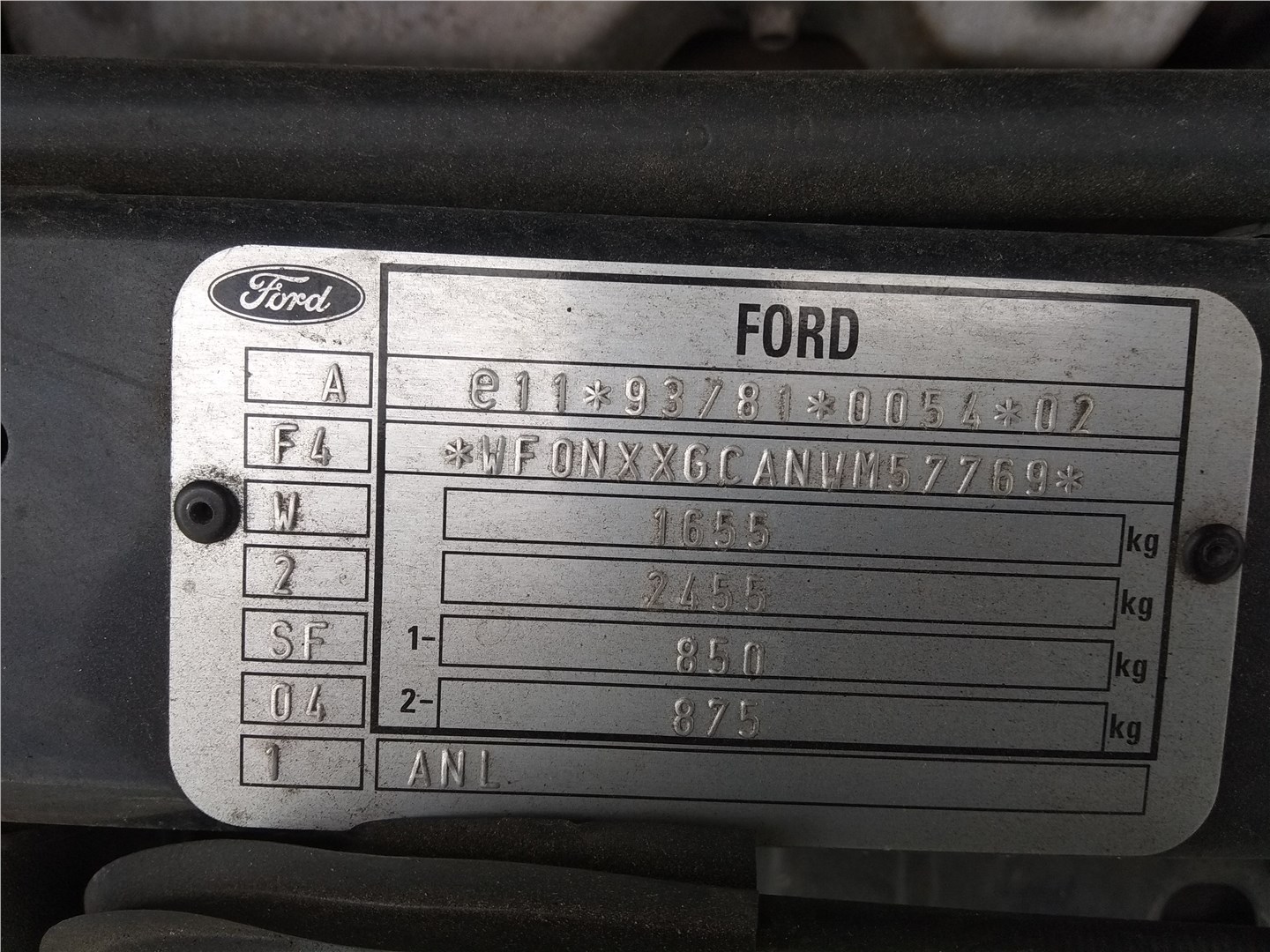95AG18C621AA Кнопка обогрева стекла Ford Escort 1995-2001 1998