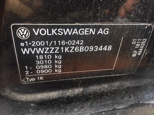 4k0857552 Козырек солнцезащитный правая Volkswagen Golf 5 2003-2009 2006