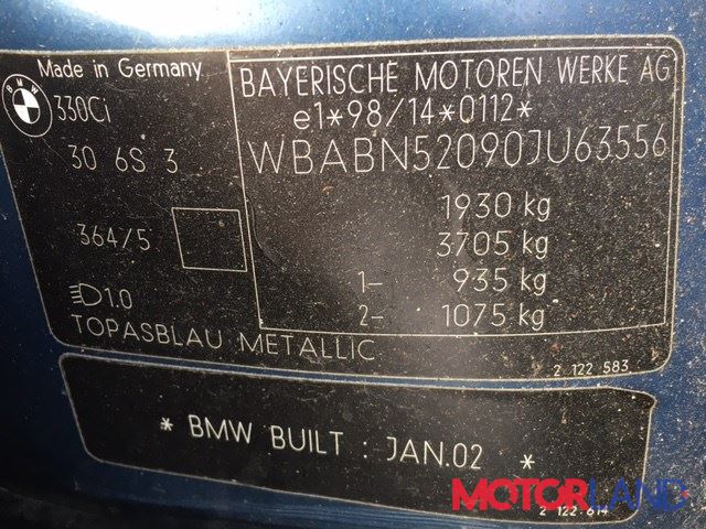 BMW 3 E46 1998-2005, разборочный номер 76559 #5