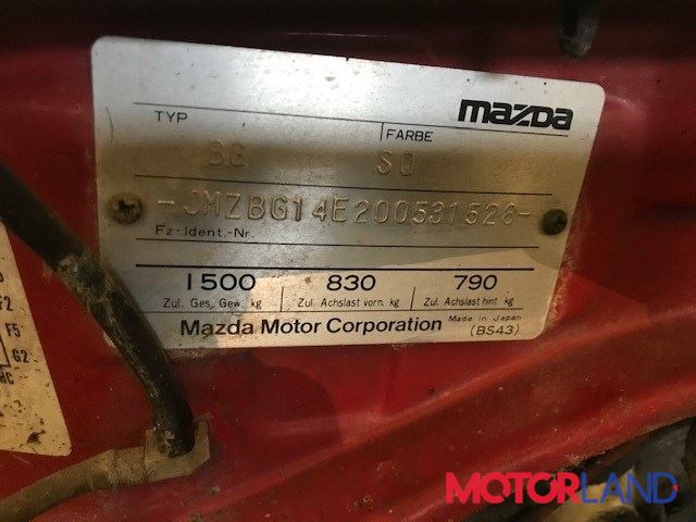 Mazda 323 (BG) 1989-1994, разборочный номер 36116 #6