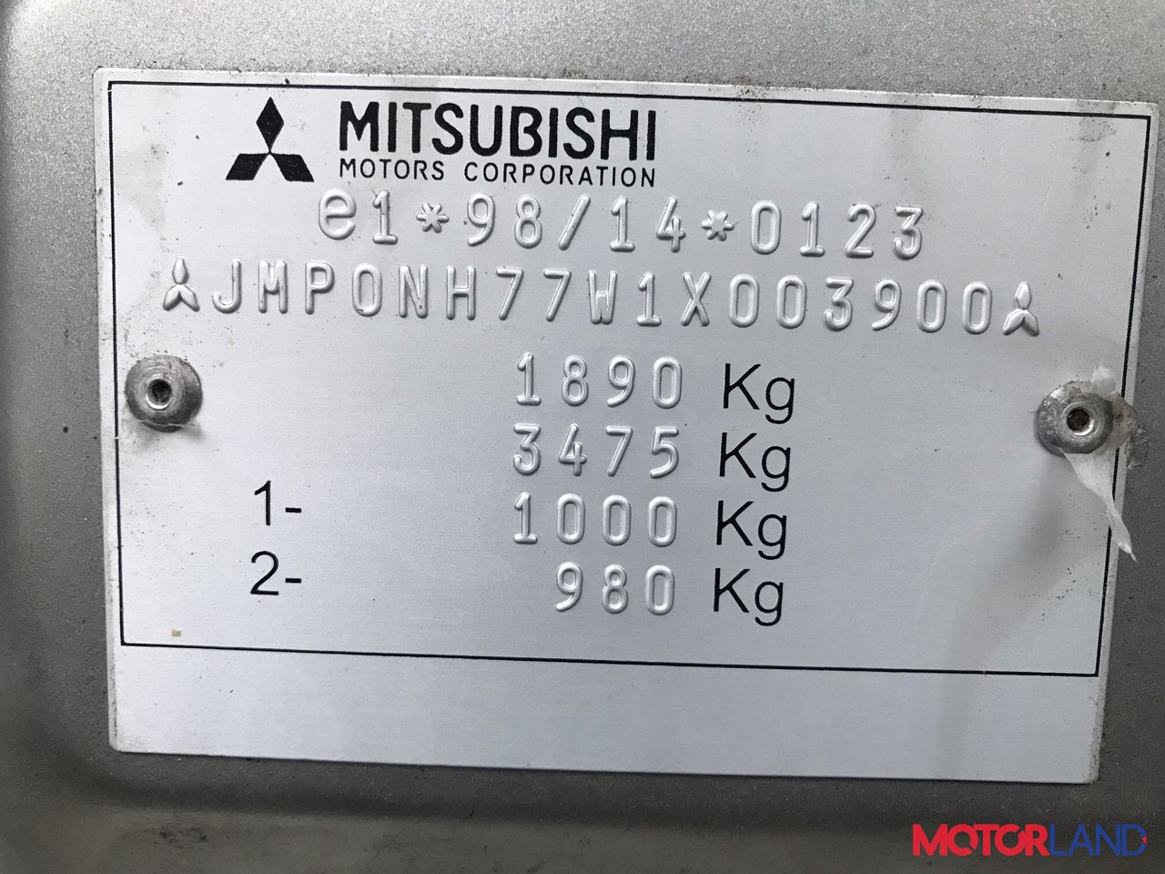 Недавно поступивший автомобиль Mitsubishi Pajero Pinin - разборочный номер  v3890