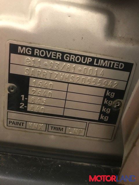 Rover 45 2000-2005, разборочный номер 36156 #6