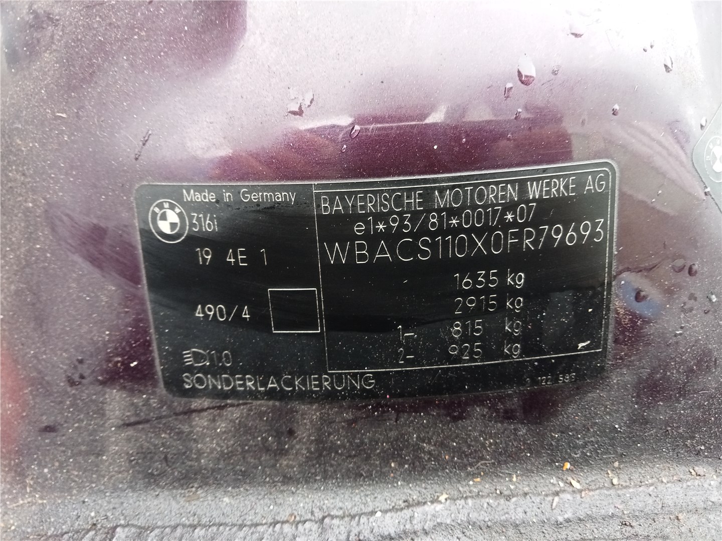 1433565 Измеритель потока воздуха (расходомер) BMW 3 E36 1991-1998 1996