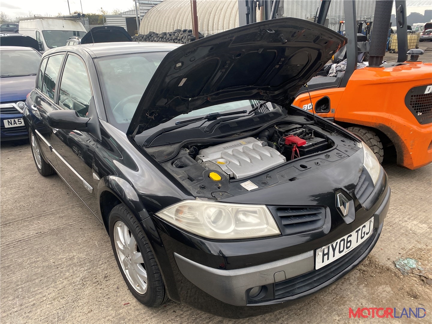 Недавно поступивший автомобиль Renault Megane 2 2002-2009 - разборочный  номер t30434