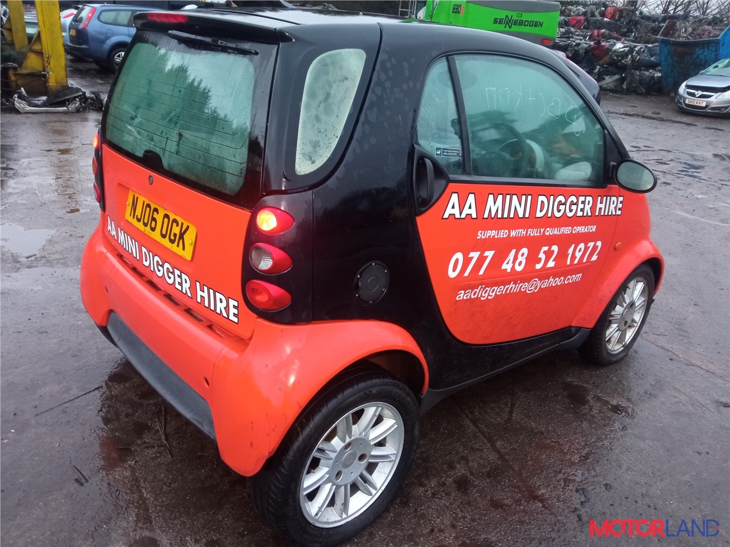 Недавно поступивший автомобиль Smart Fortwo 1998-2007 - разборочный номер  x2751