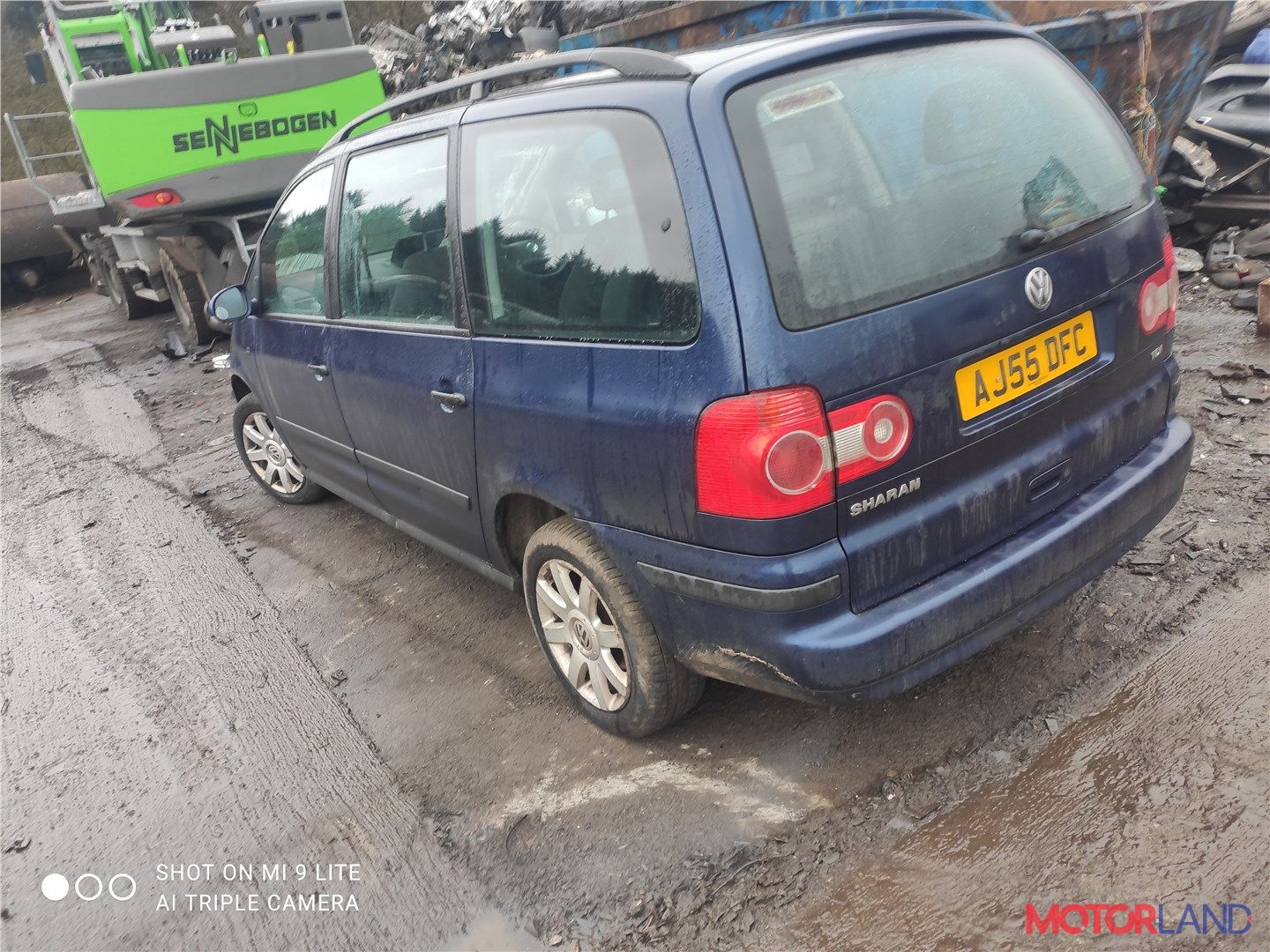 Недавно поступивший автомобиль Volkswagen Sharan 2000-2010 - разборочный  номер x2848