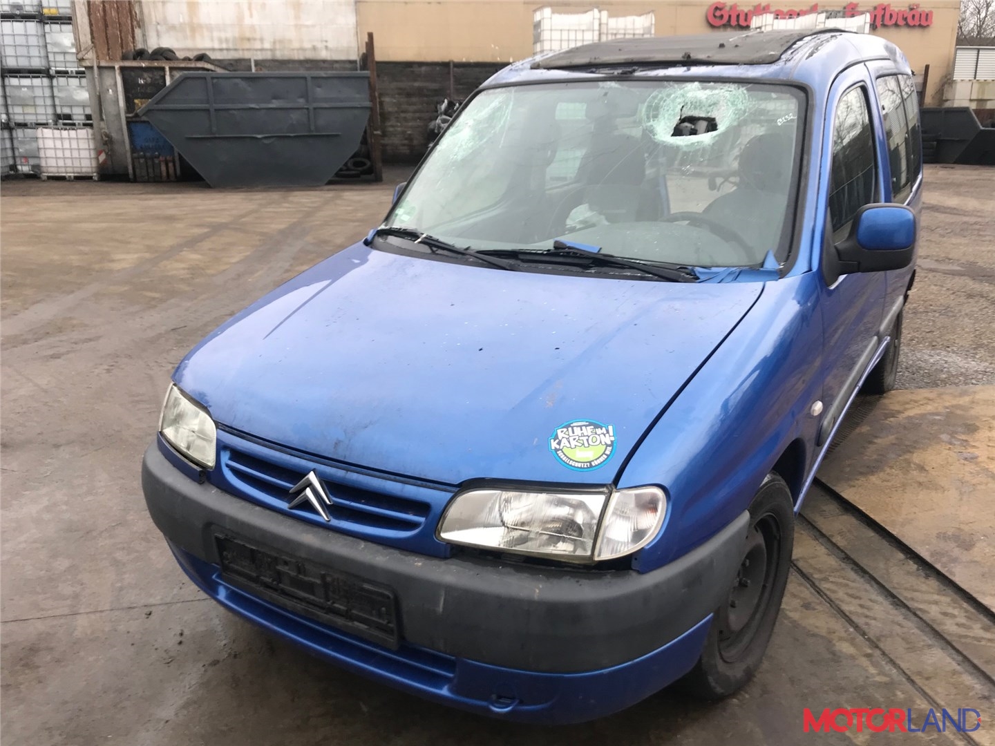 Недавно поступивший автомобиль Citroen Berlingo 1997-2002 - разборочный  номер 69232