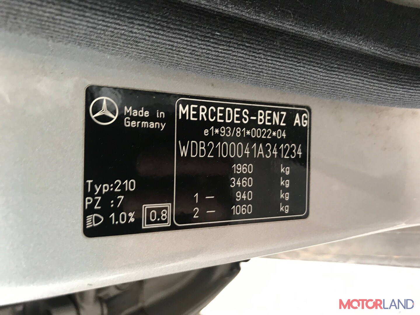 Mercedes E W210 1995-2002, разборочный номер 69611 #5