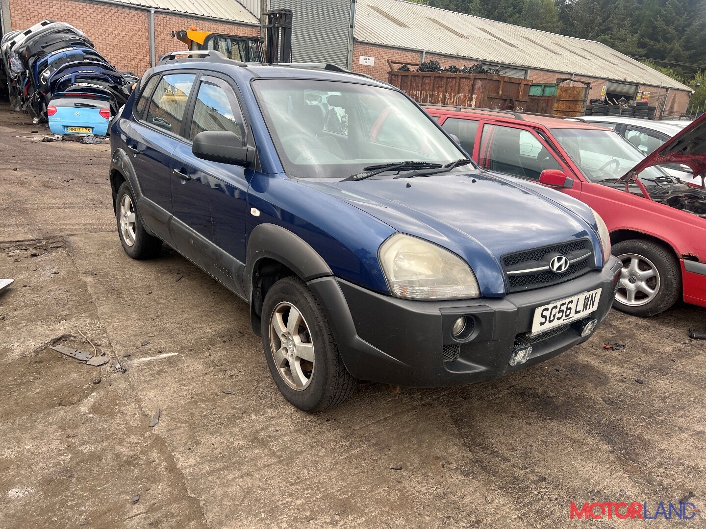 Недавно поступивший автомобиль Hyundai Tucson 1 2004-2009 - разборочный  номер x3921