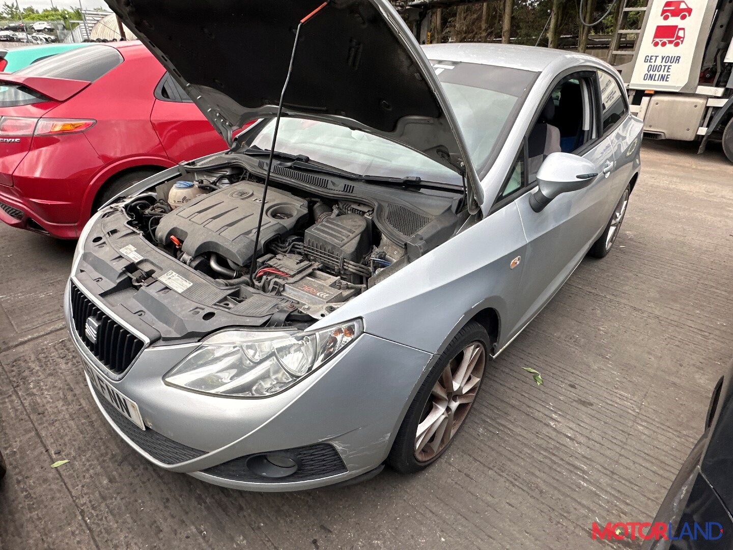 Недавно поступивший автомобиль Seat Ibiza 4 2008-2012 - разборочный номер  t42093