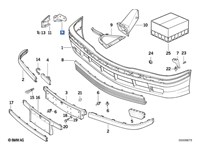 51118122578, 8122578 Кронштейн бампера BMW 3 E36 1991-1998 5571946 #3