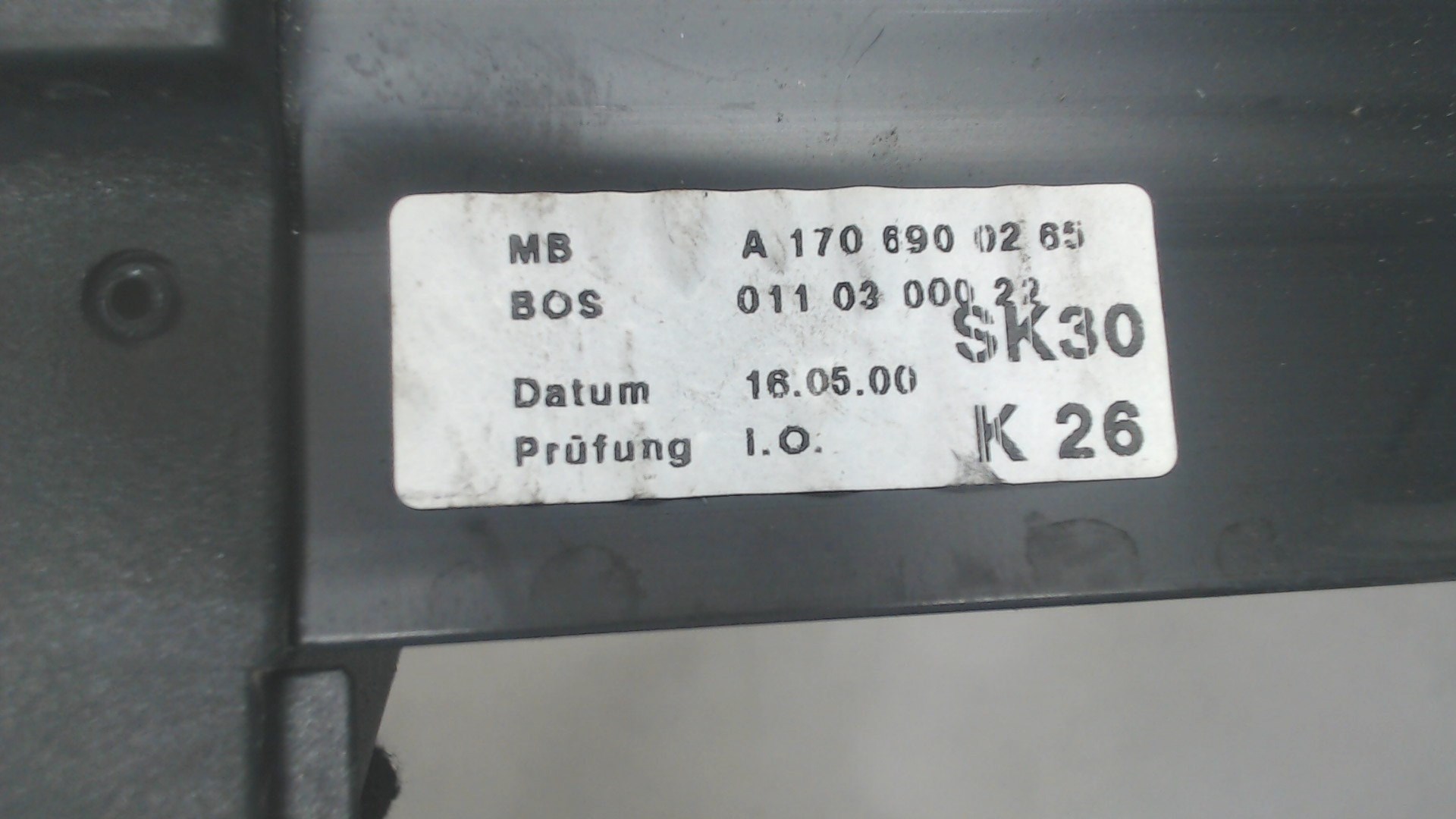 Полка для SLK-Klasse R170 1996-2005