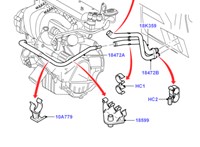 1148058, 98AB18K579AF Патрубок отопителя (печки) Ford Focus 1 1998-2004 7513046 #4