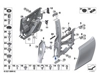 51227335247, 7335247 Петля замка двери BMW i3 2013-2022 7955398 #4