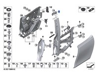 51227266739, 7266739 Петля замка двери BMW i3 2013-2022 7955494 #4