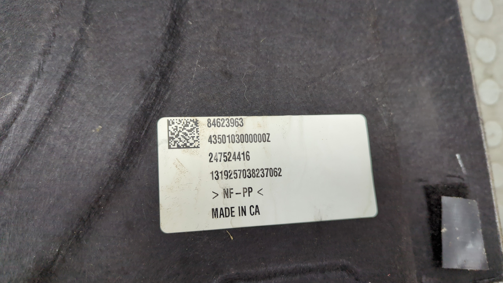 Коврик бардачка