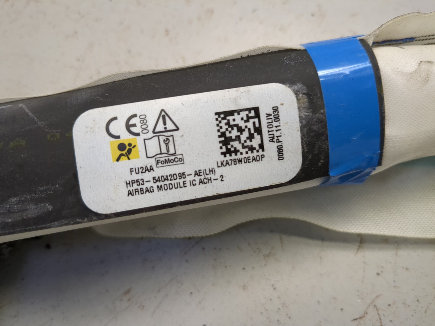 Подушка безопасности боковая (шторка)