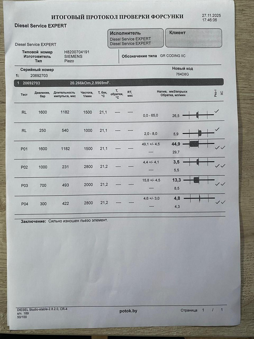 Форсунка дизельная электрическая