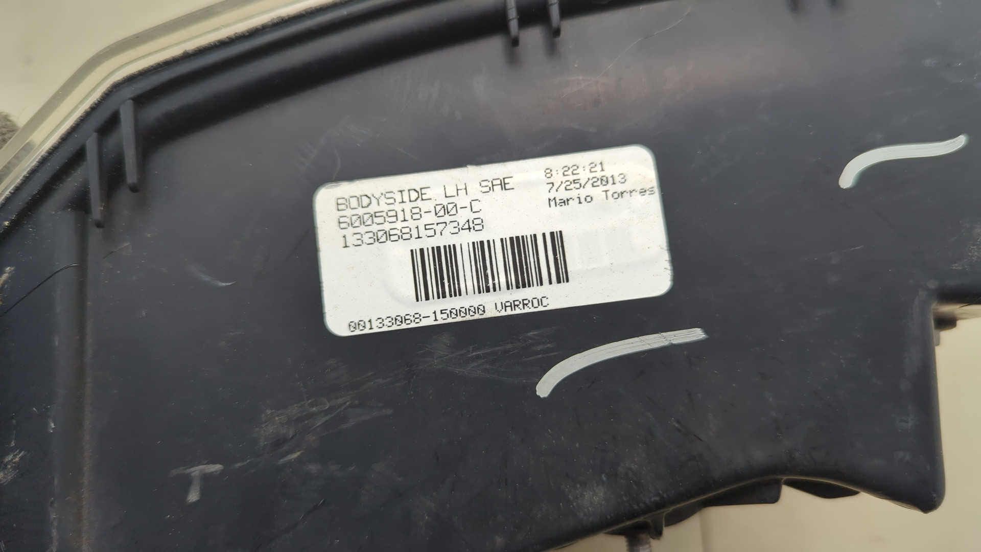 Фонарь задний левый