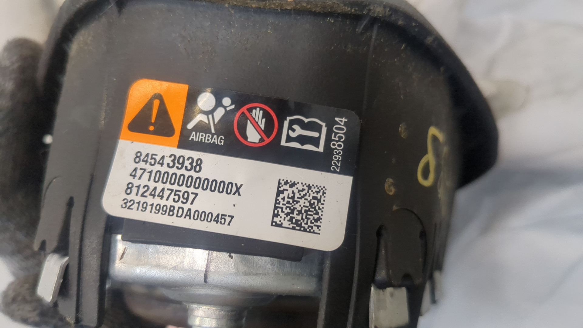 Подушка безопасности в рулевое колесо