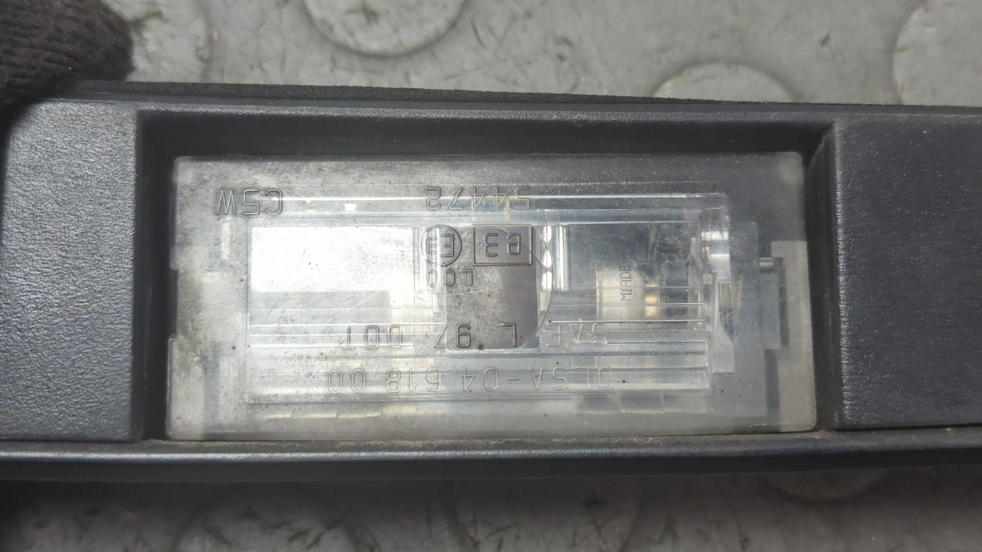 Фонарь подсветки номера