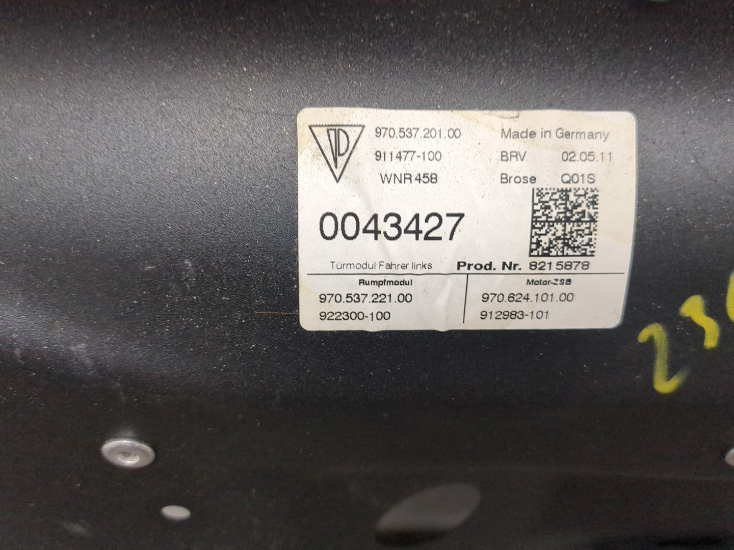 Стеклоподъемник электр. передний левый