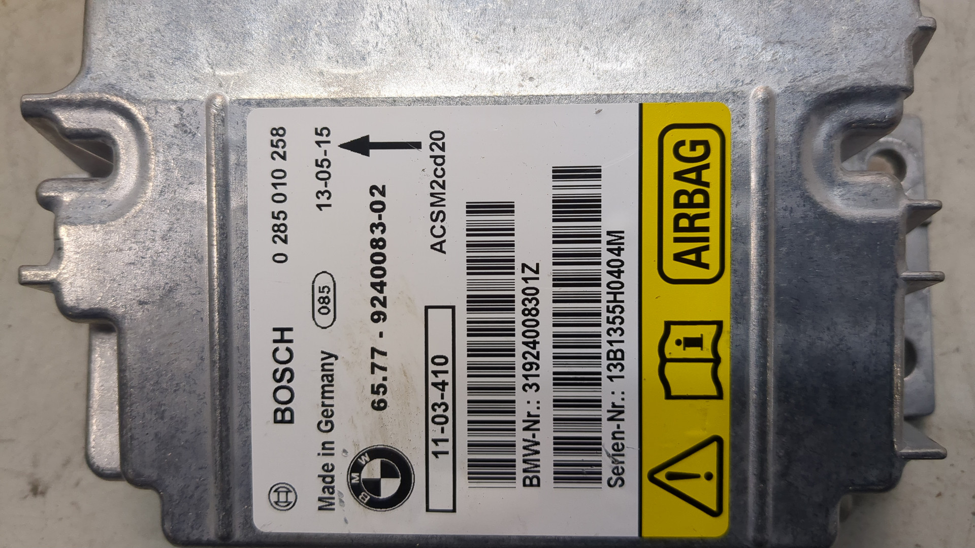 Блок управления подушек безопасности (AIR BAG)