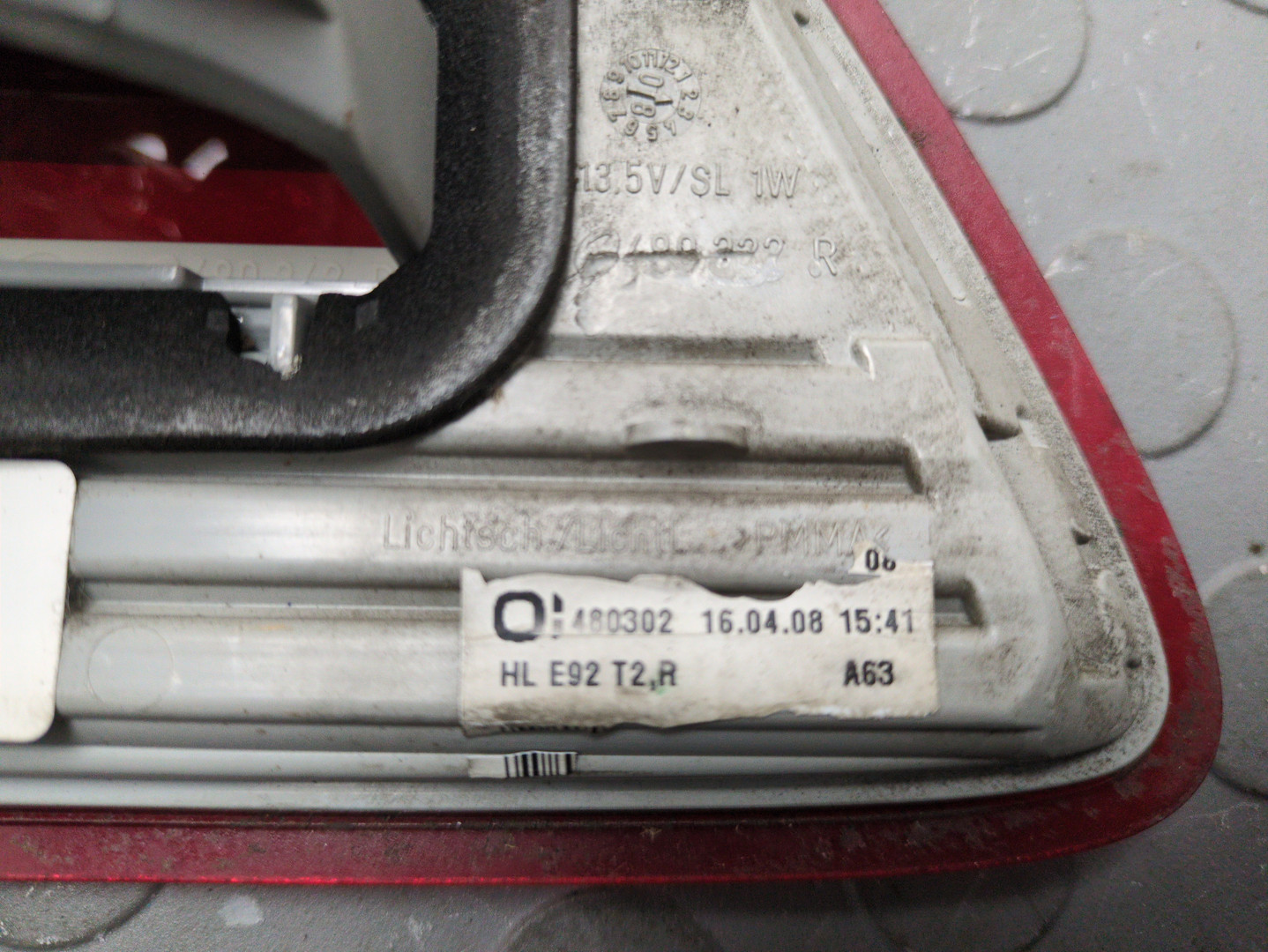 Фонарь задний внутренний правый