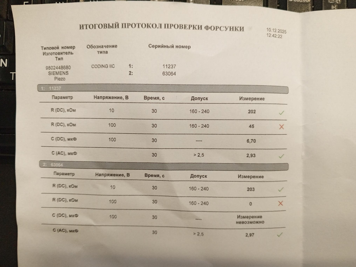 Форсунка дизельная электрическая