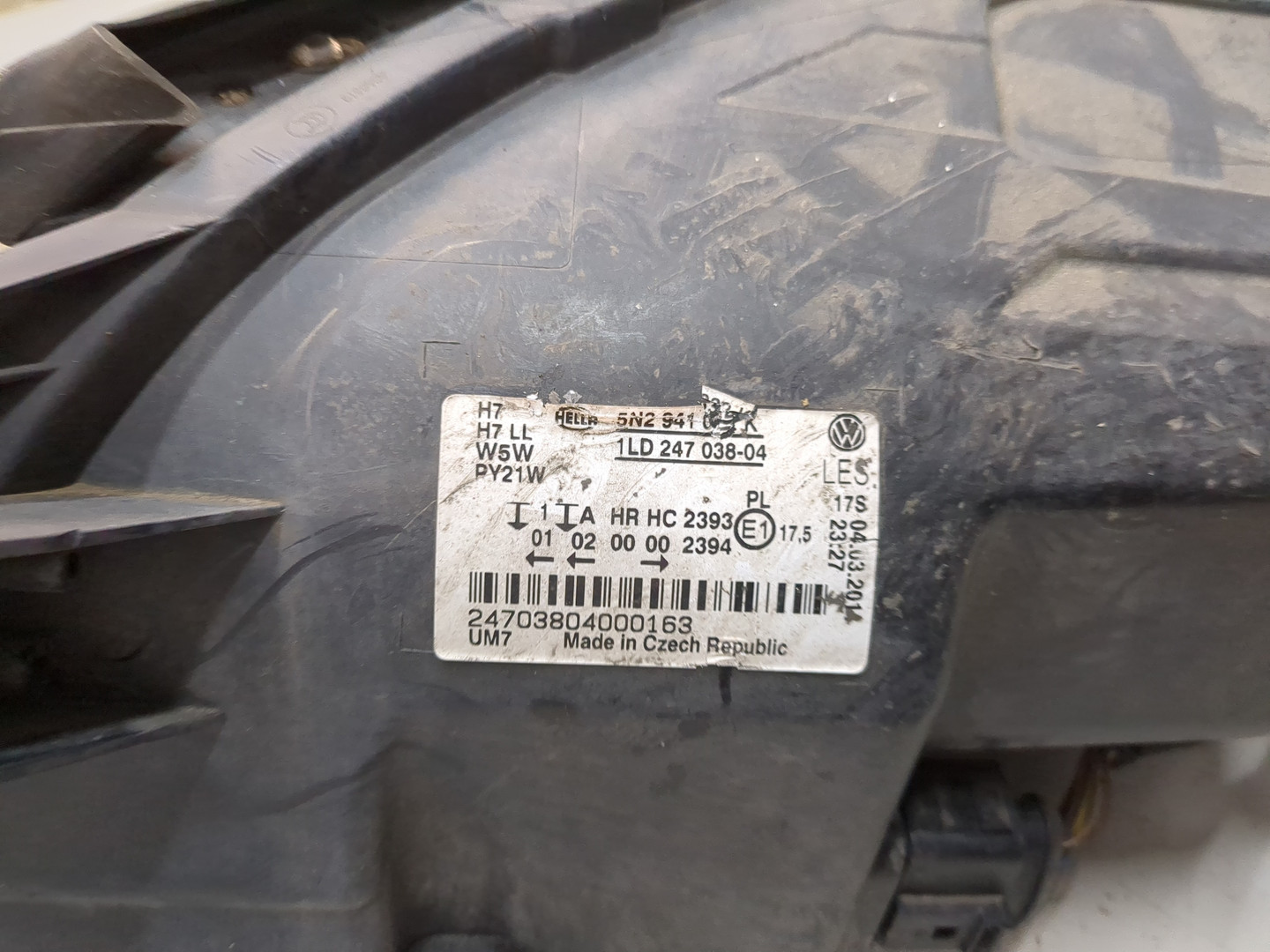 Фара правая