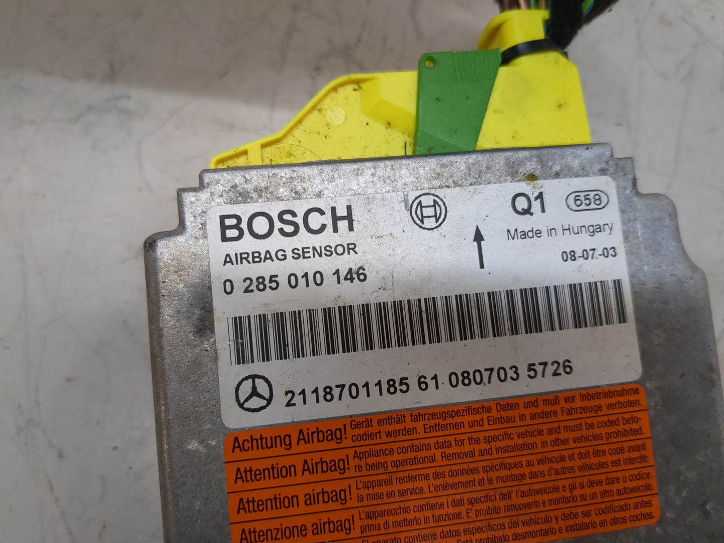 Блок управления подушек безопасности (AIR BAG)