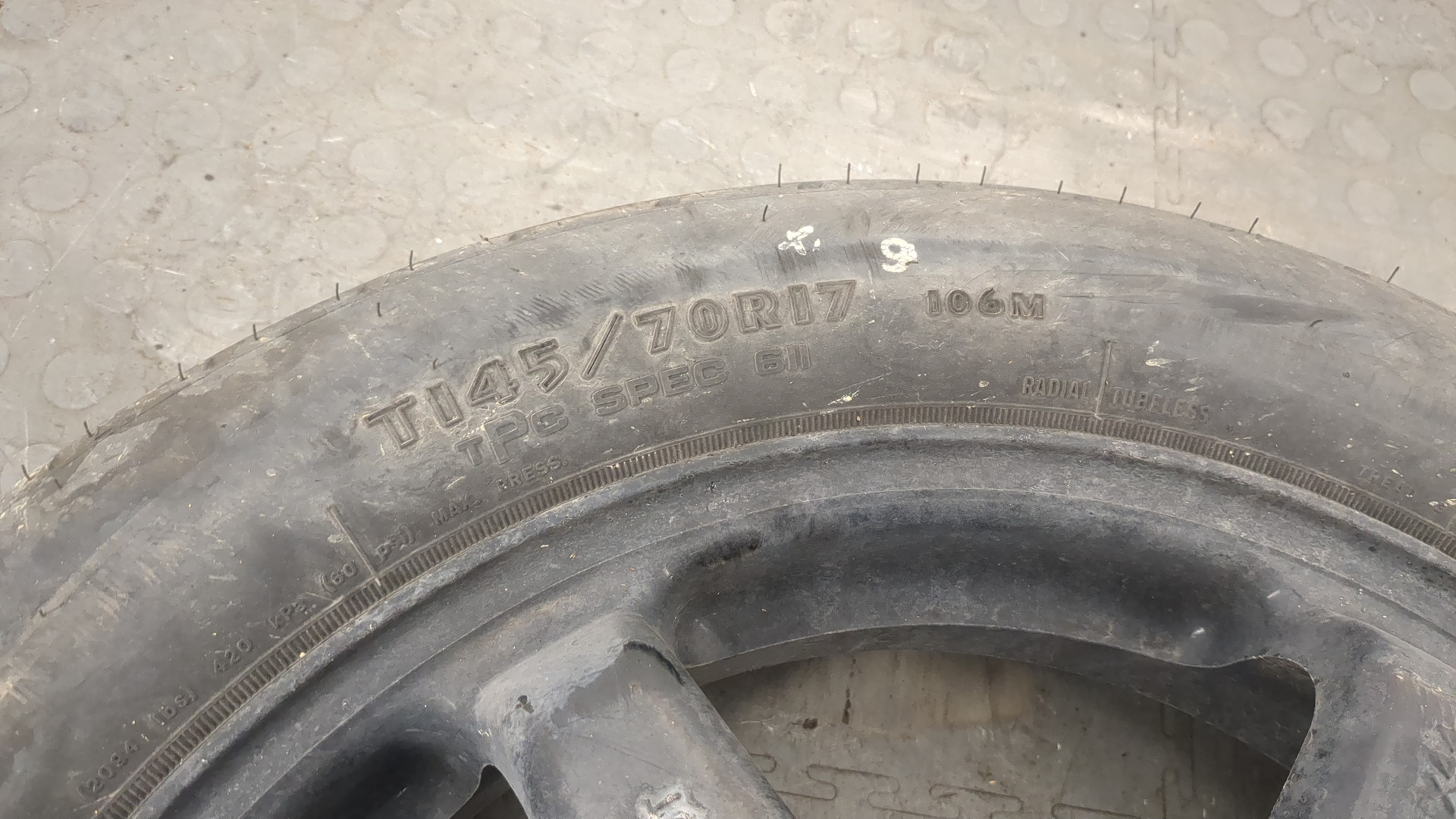 Диск запасного колеса/докатка