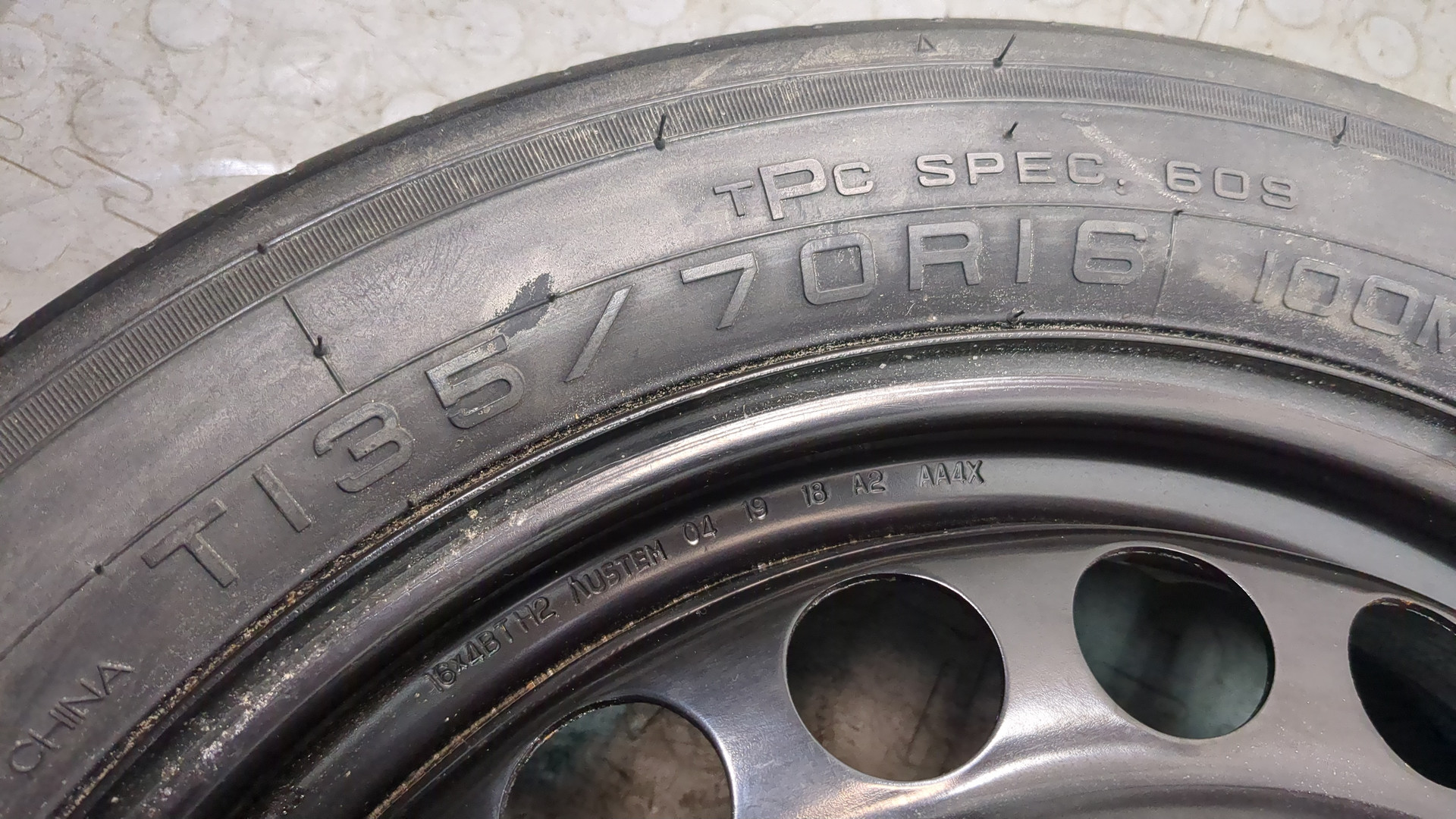 Диск запасного колеса/докатка