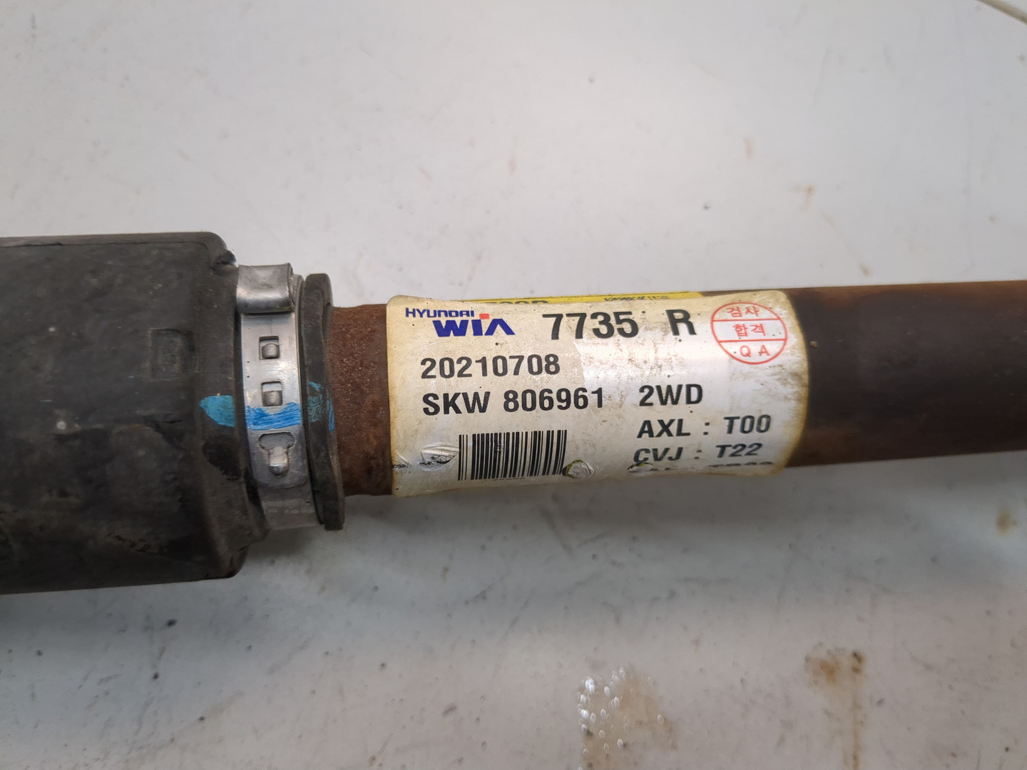 Полуось передняя правая