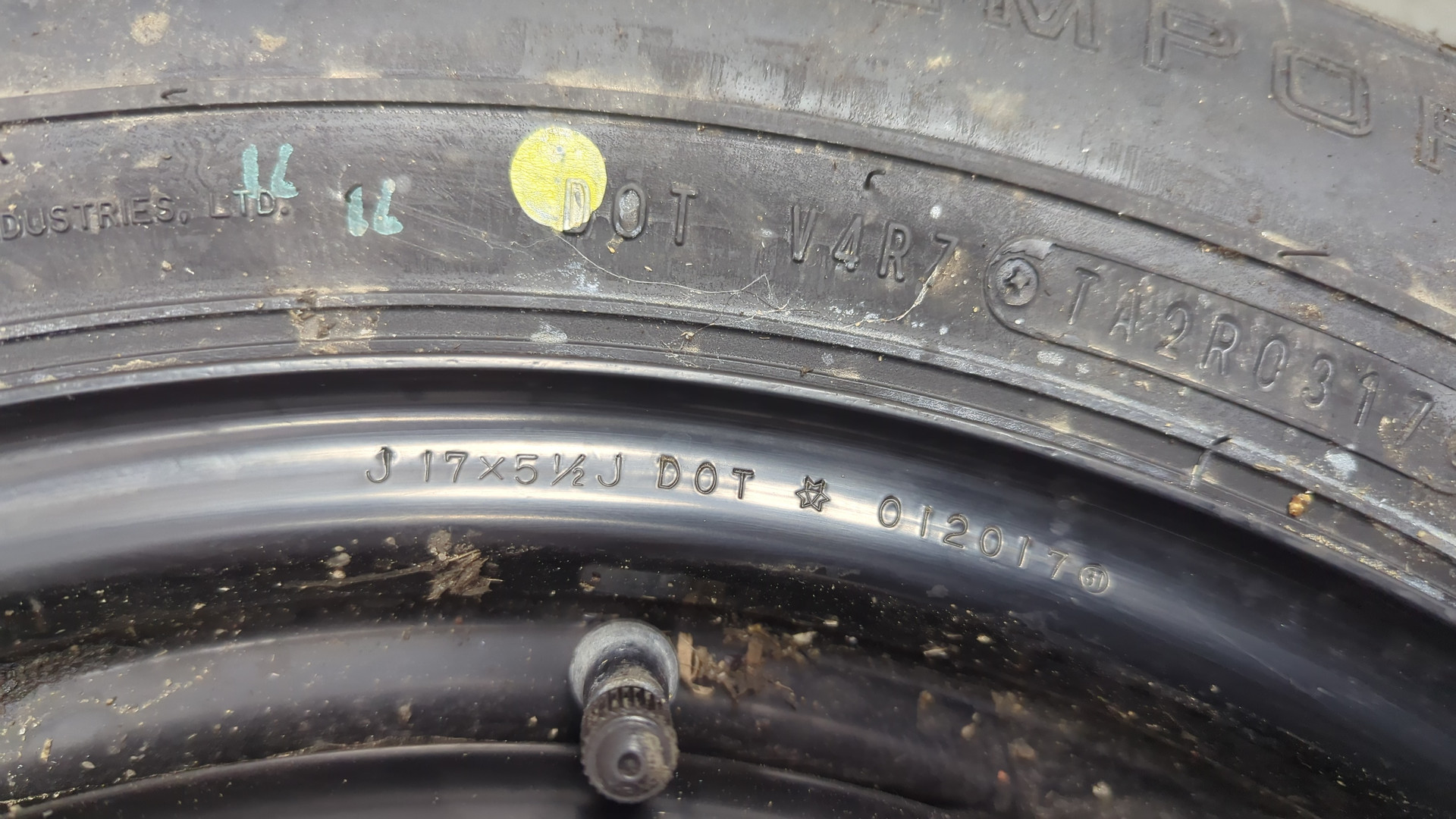 Диск запасного колеса/докатка