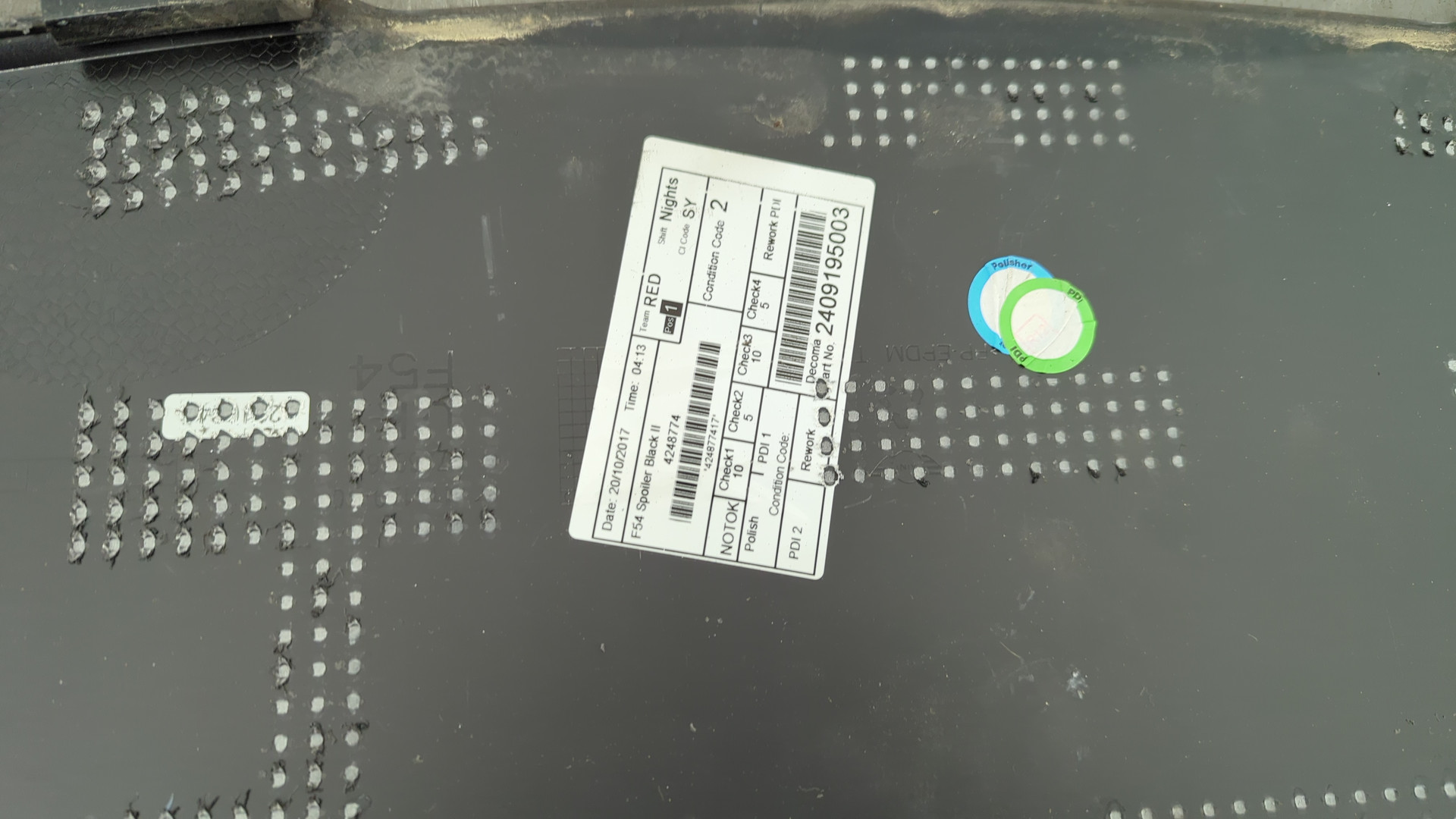 Спойлер переднего бампера