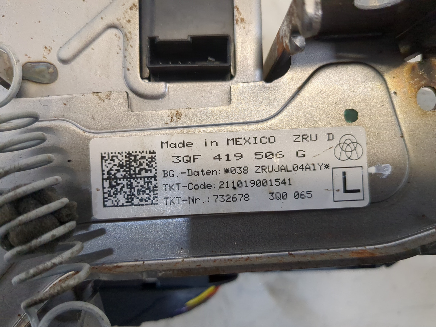 Колонка рулевая