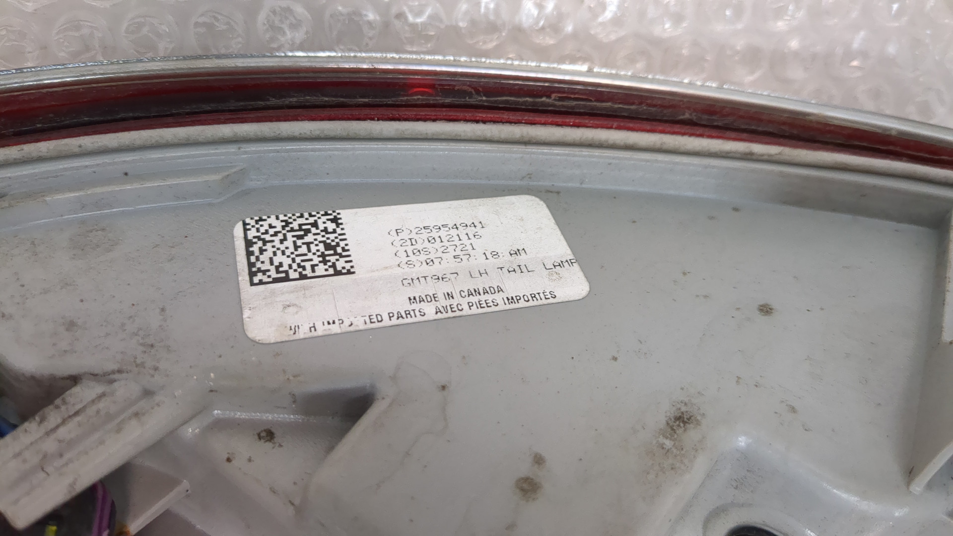 Фонарь задний левый