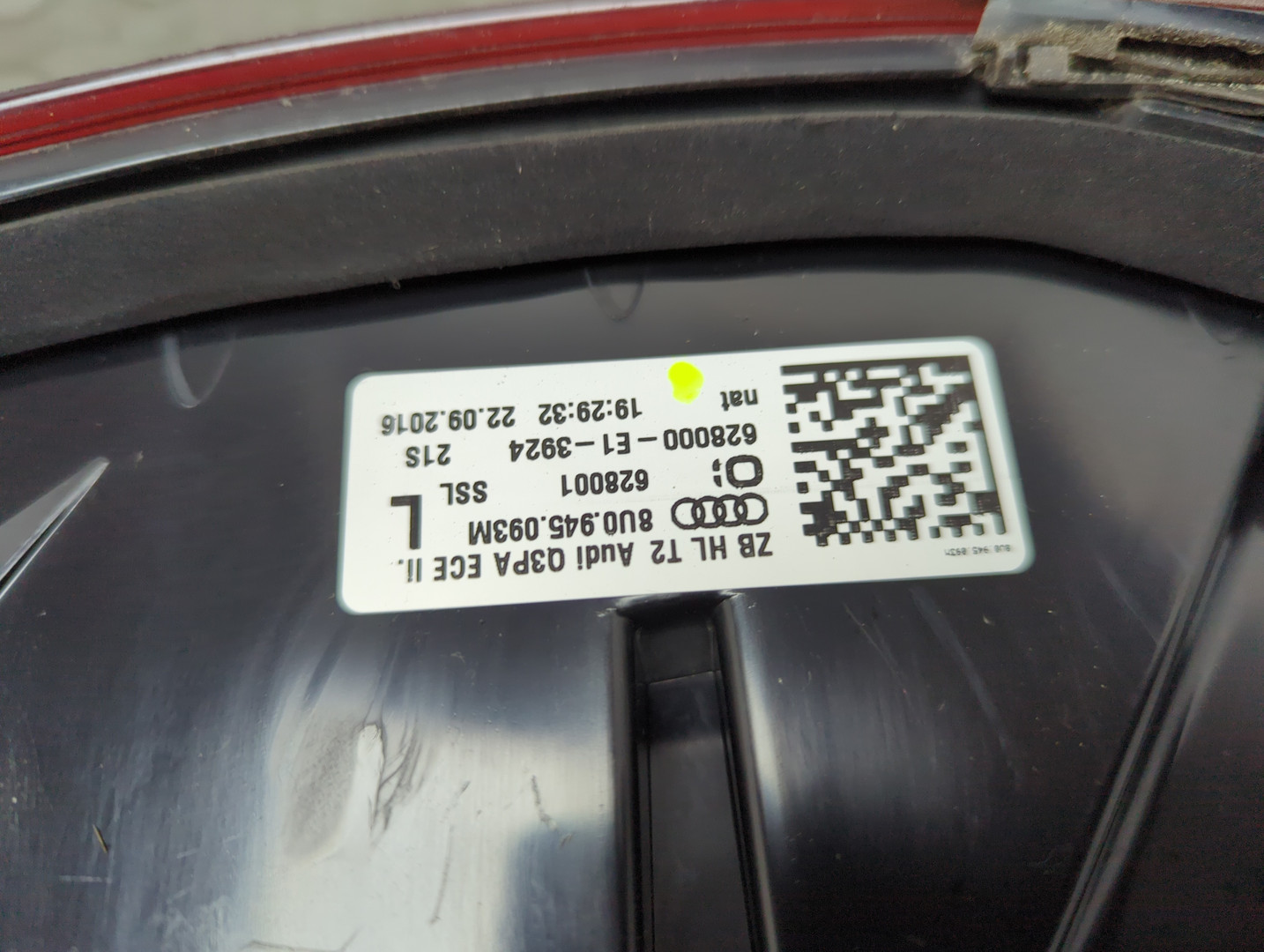 Фонарь задний левый