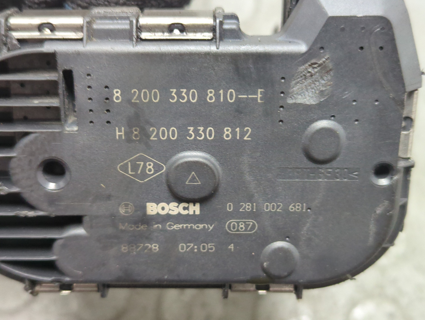 Заслонка дроссельная электрическая