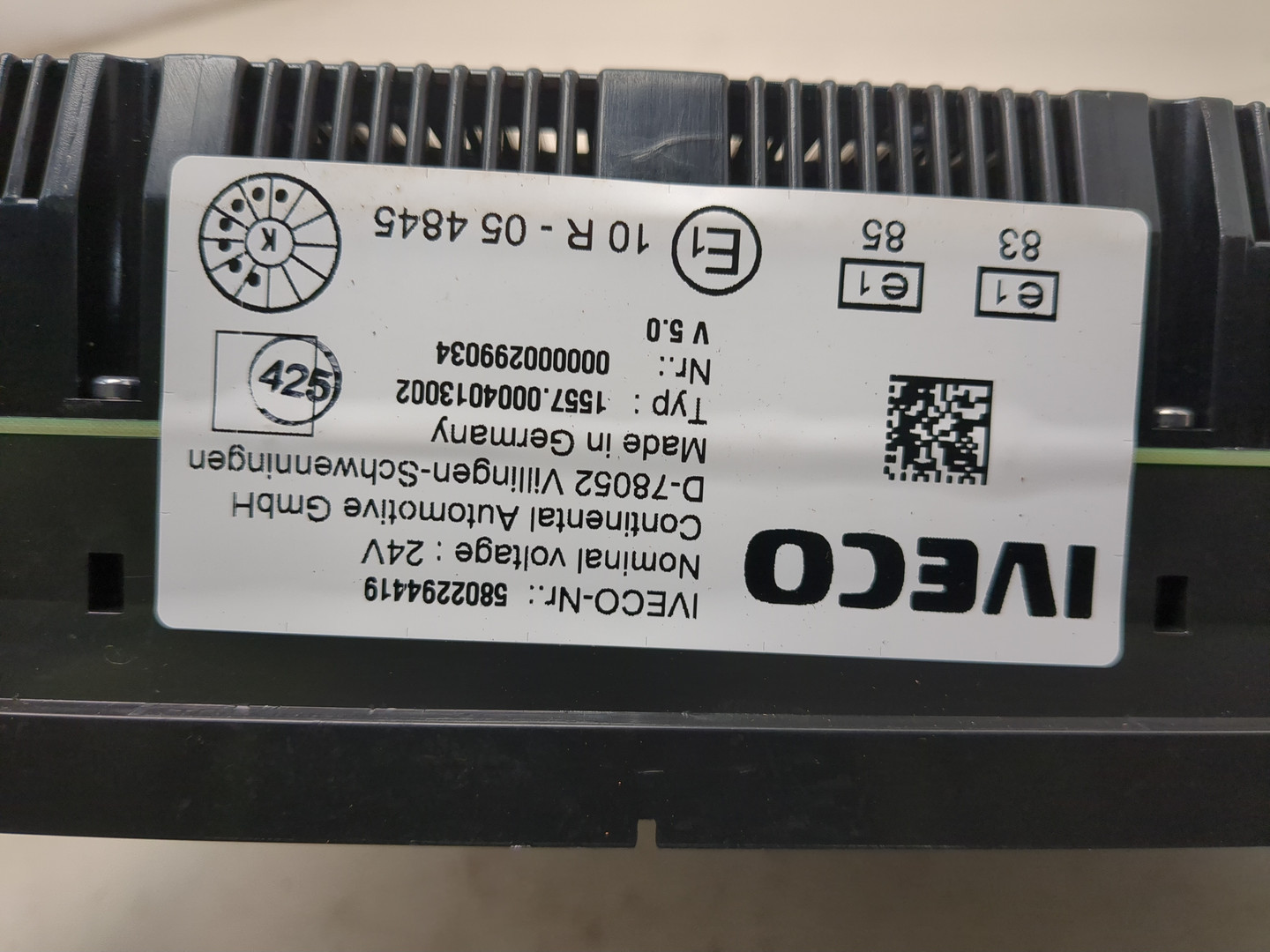 Панель приборов