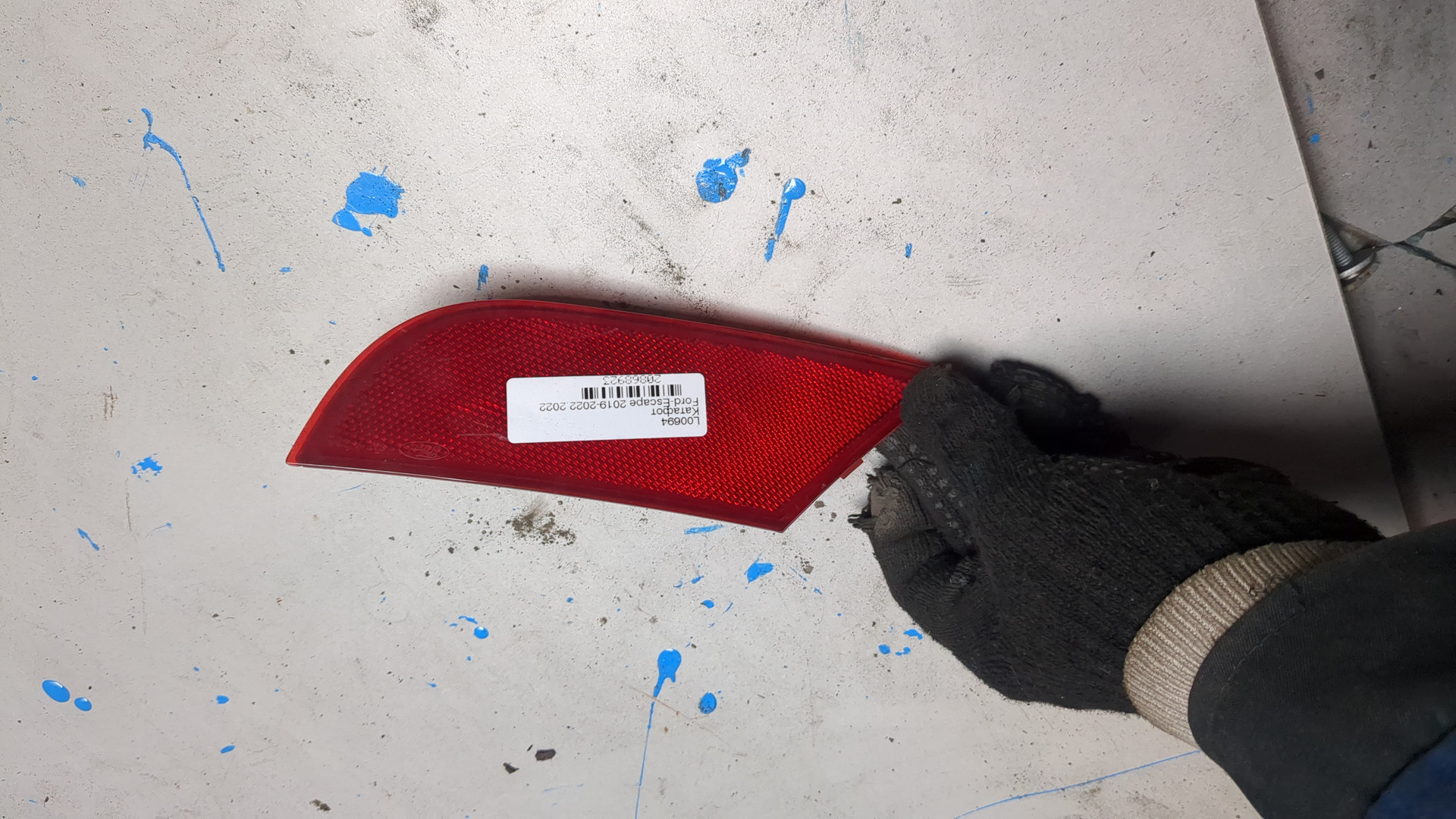 Отражатель в бампер задний правый