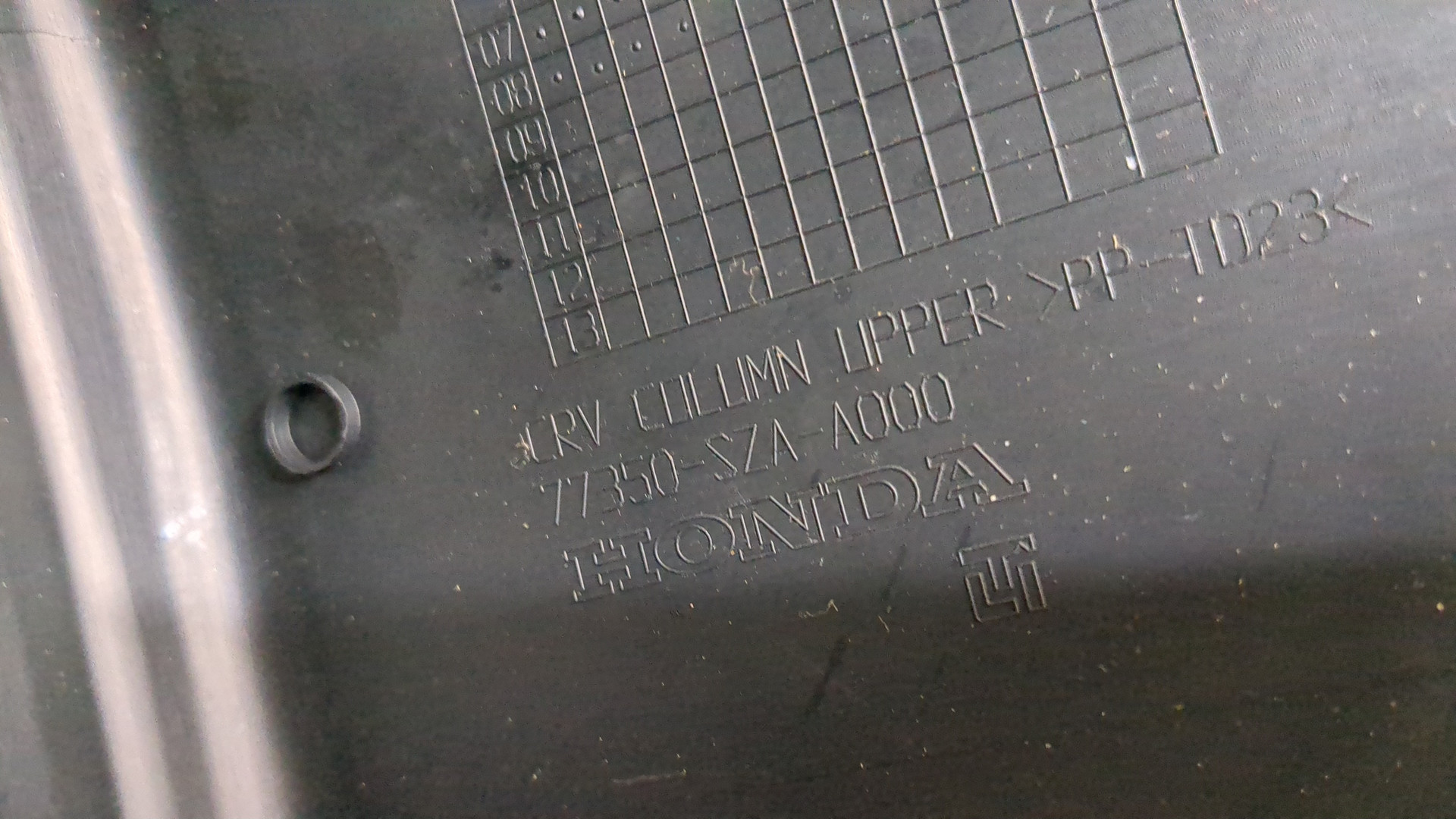 Кожух рулевой колонки