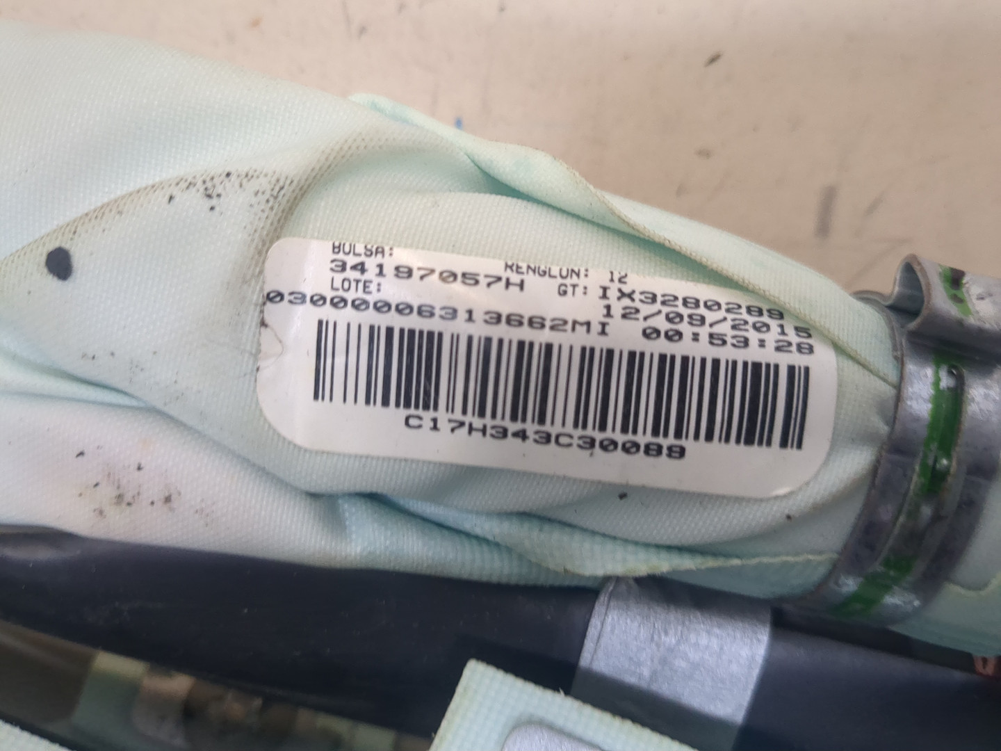 Подушка безопасности боковая (шторка)