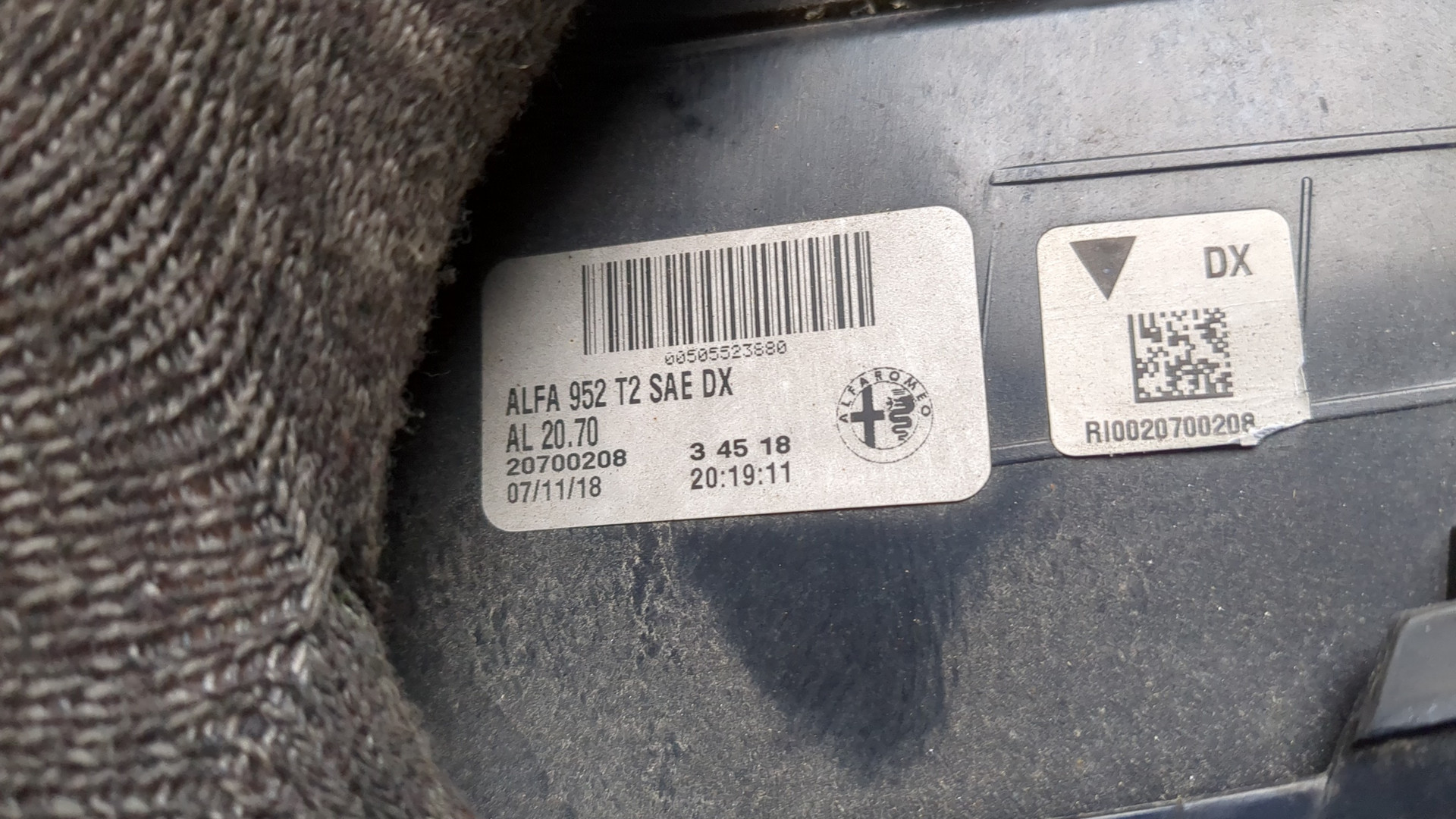 Фонарь задний внутренний правый