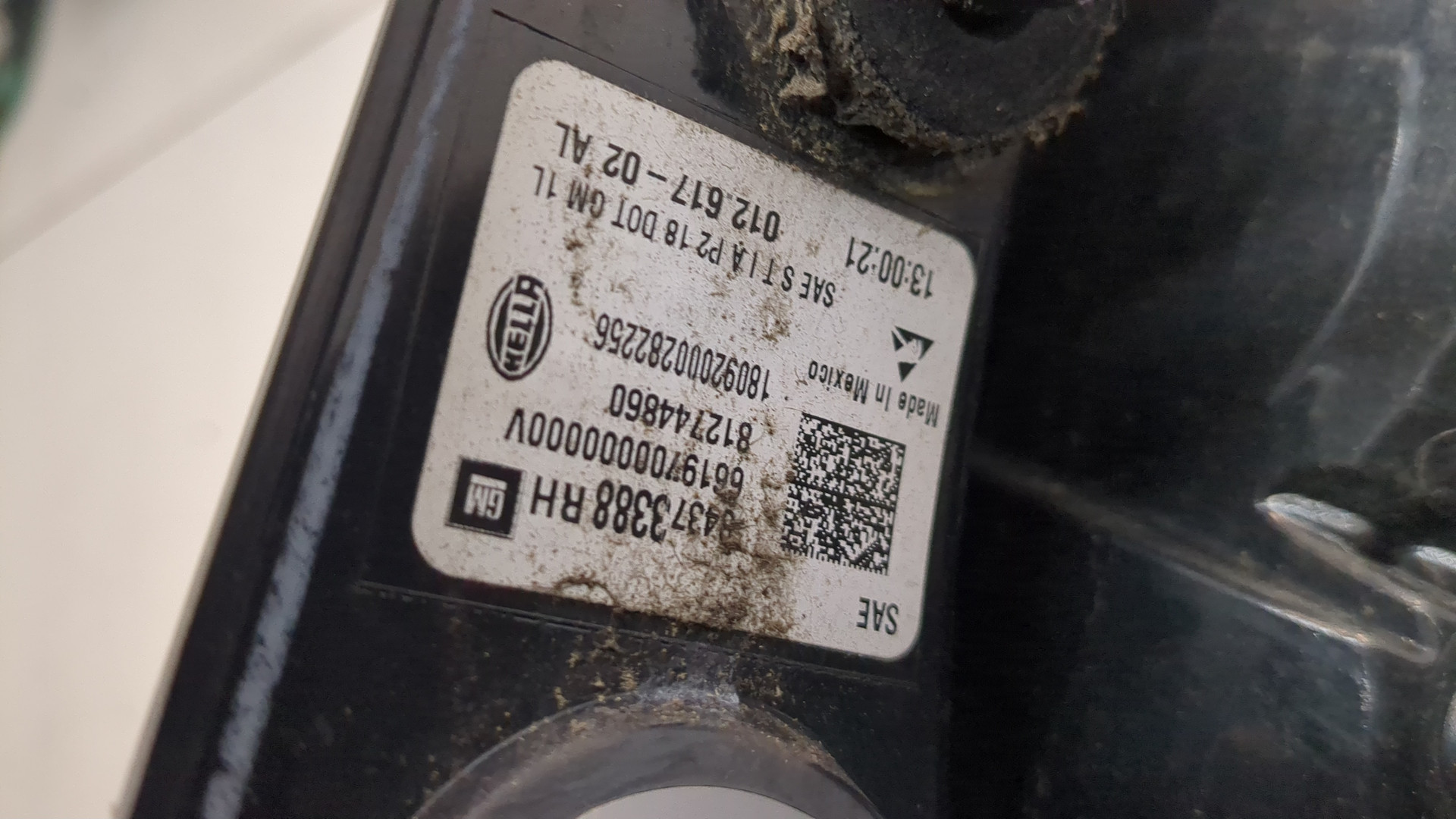 Фонарь задний правый