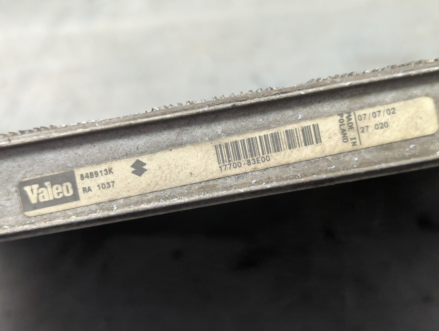 Радиатор охлаждения двигателя основной