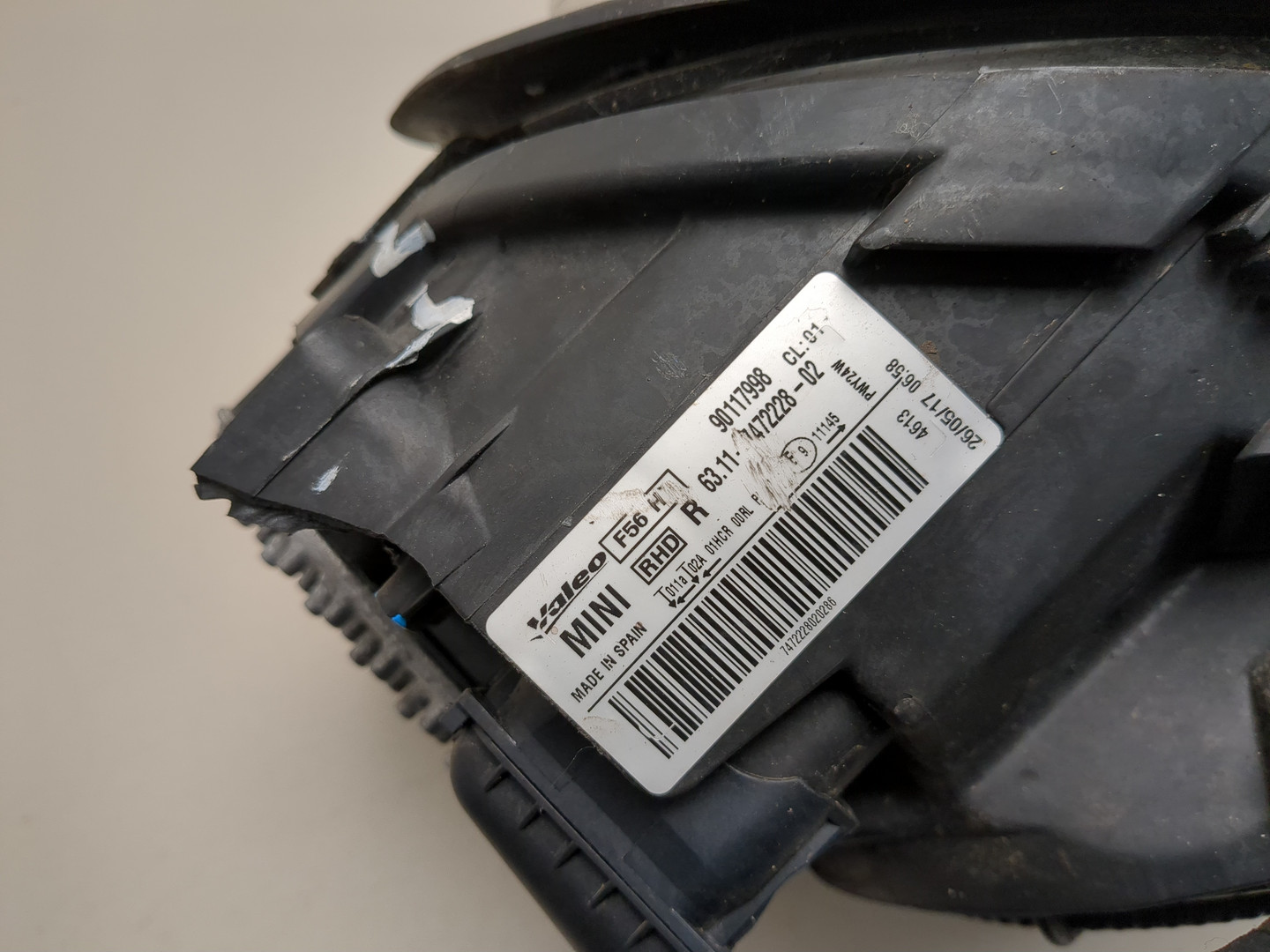 Фара правая