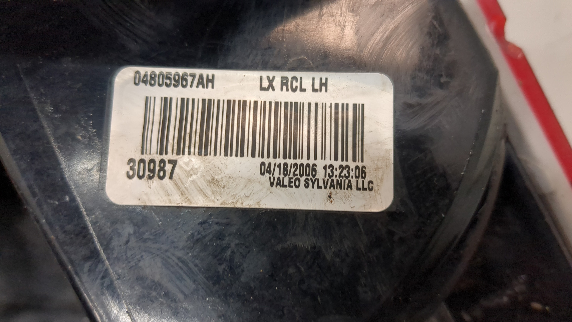 Фонарь задний левый